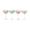Hello Honey® 7" Speckle Round Stemmed Champagne Coupe Glass Set